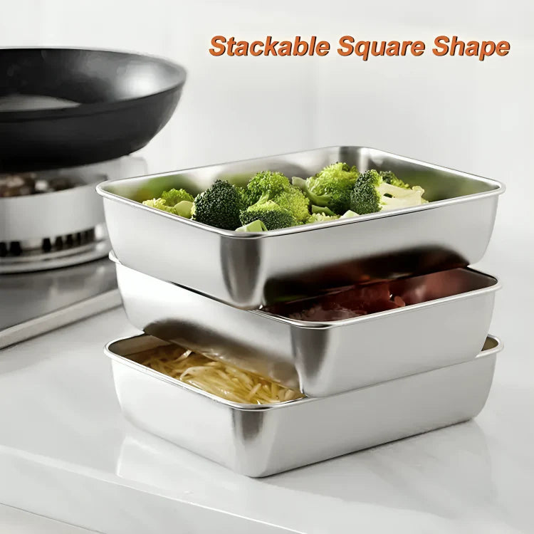 2 + 3 FREE TODAY | SteelSeal™ | Stainless Steel Storage Trays